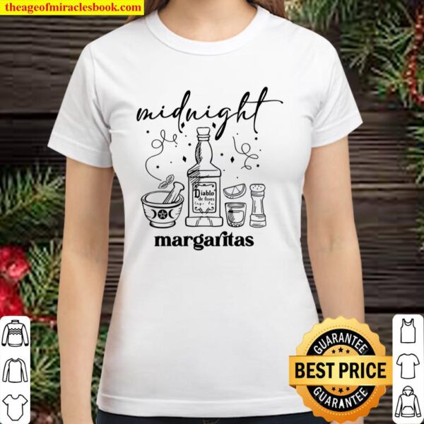 Midnight Margaritas, Witch, Triple Moon Goddess, Magic Classic Women T-Shirt