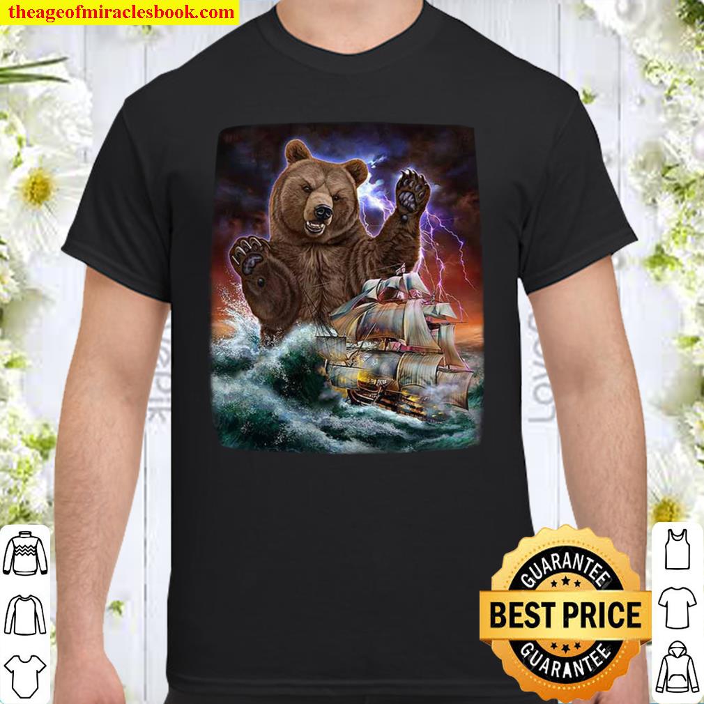 Monster Grizzly Bear Ambushes a Royal Navy Ship Shirt