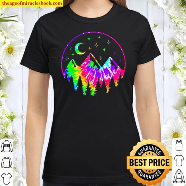 Mountains Tie Dye Classic Women T-Shirt