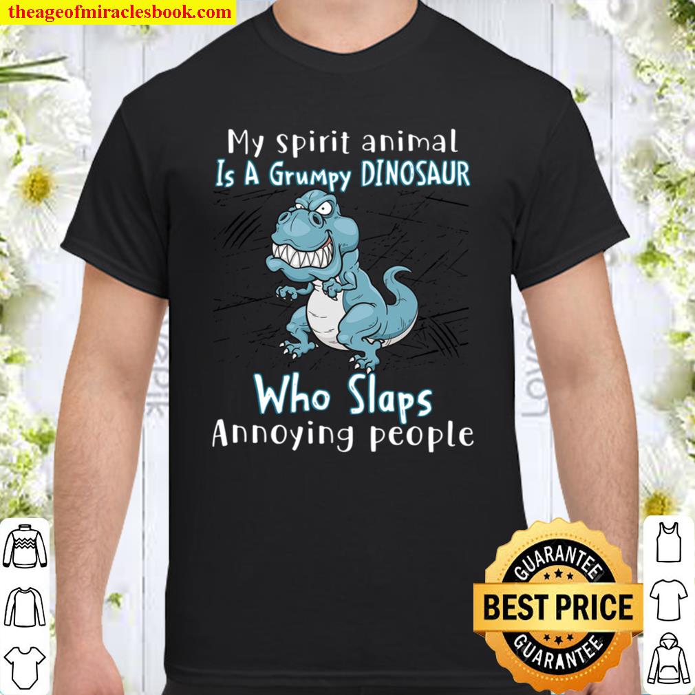 My Spirit Animal Is A Grumpy Dinosaur Shirt, Hoodie, Long Sleeved, SweatShirt