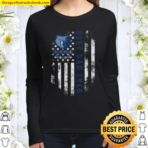 NBA Memphis Grizzlies Shirt, Best Memphis Grizzlies Dad Ever American Women Long Sleeved