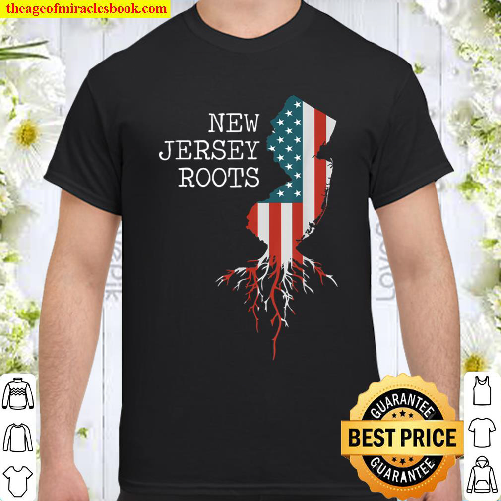 New Jersey Root Vintage American Flag Men Women Gifts T-Shirt
