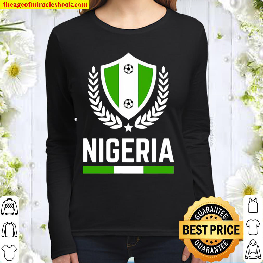 Nigeria Soccer Jersey Nigerian Football Team Fan Women Long Sleeved