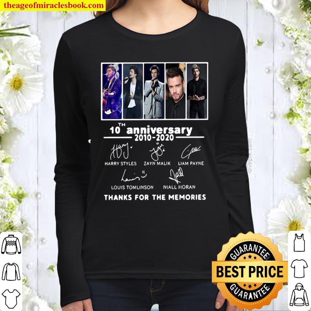 One Direction 10th anniversary thanks for the memories Women Long Sleeved