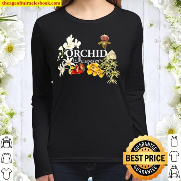 Orchid Whisperer Shirt, Orchid Lover Unisex Shirt, Gift for Orchid lov Women Long Sleeved