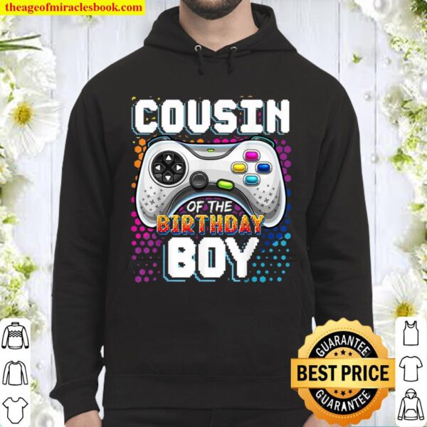 Personalized Cousin of the Birthday Boy Matching Video Game Birthday G Hoodie