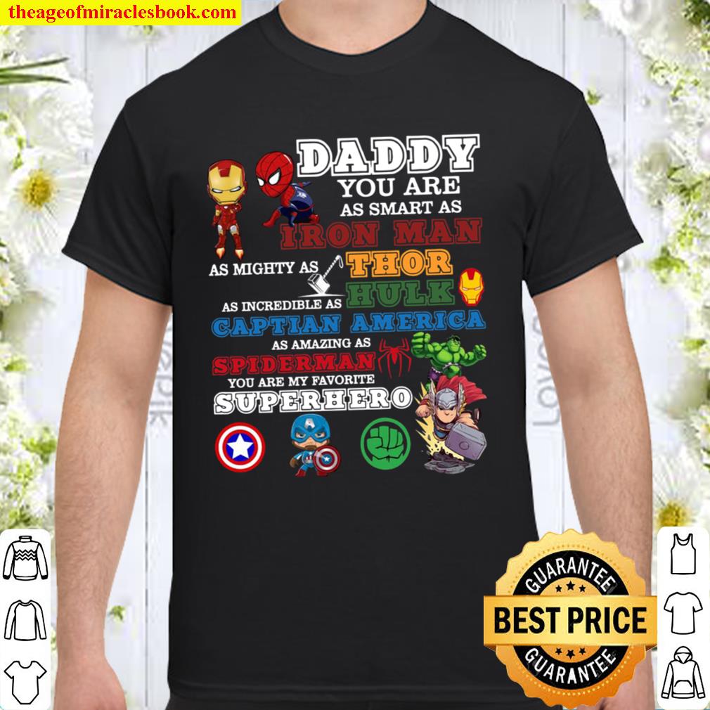 Personalized Name Daddy You Are My Favorite Superhero Poster. Dad Gift Dad Gift Father’s Day shirt