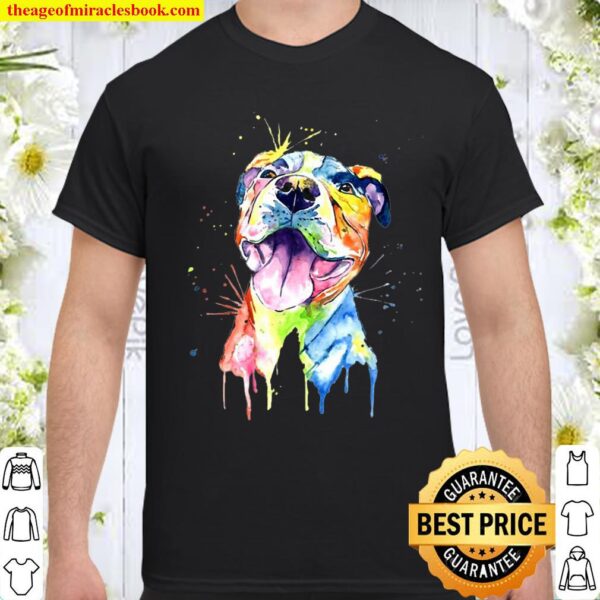 Pit Bull Artistic Funny Pibble Cute Sweet Gift Birthday Shirt