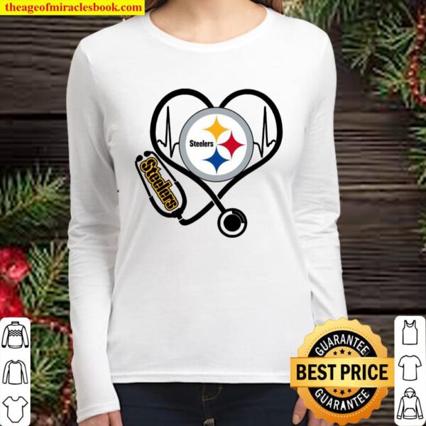 Pittsburgh Steelers Stethoscope Women Long Sleeved