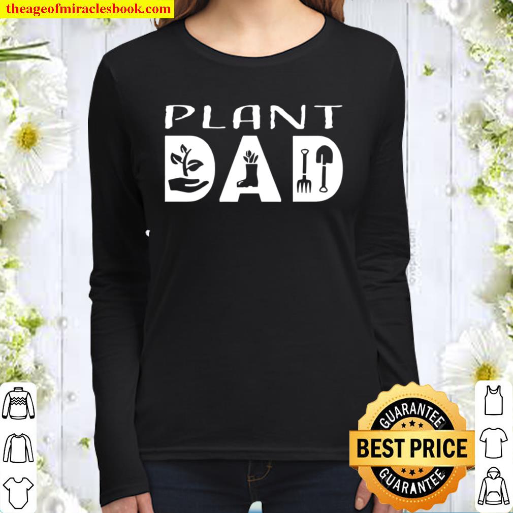 Plant Dad T-Shirt, Plant Daddy Botanical Women Long Sleeved