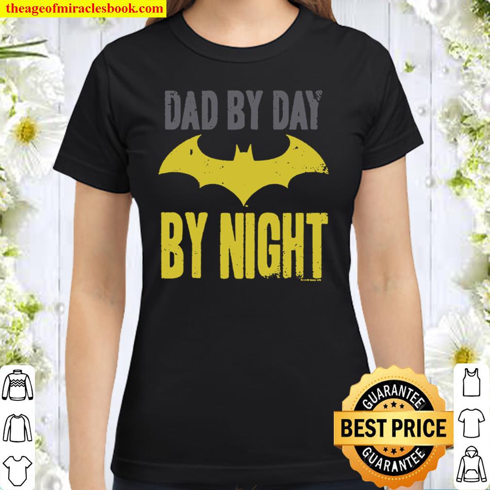 Popfunk Batman Dad by Day T Shirt for Father_s Day _ Stickers Classic Women T-Shirt