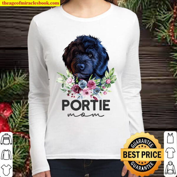 Portuguese Water Dog Shirt Gifts Portie Mom Women Long Sleeved