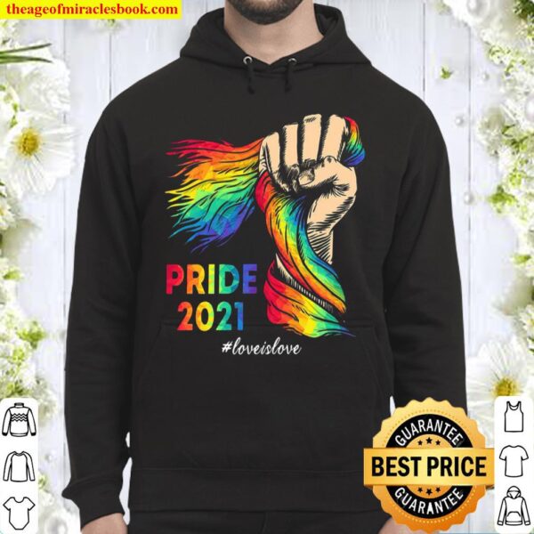 Pride 2021 love is love Hoodie