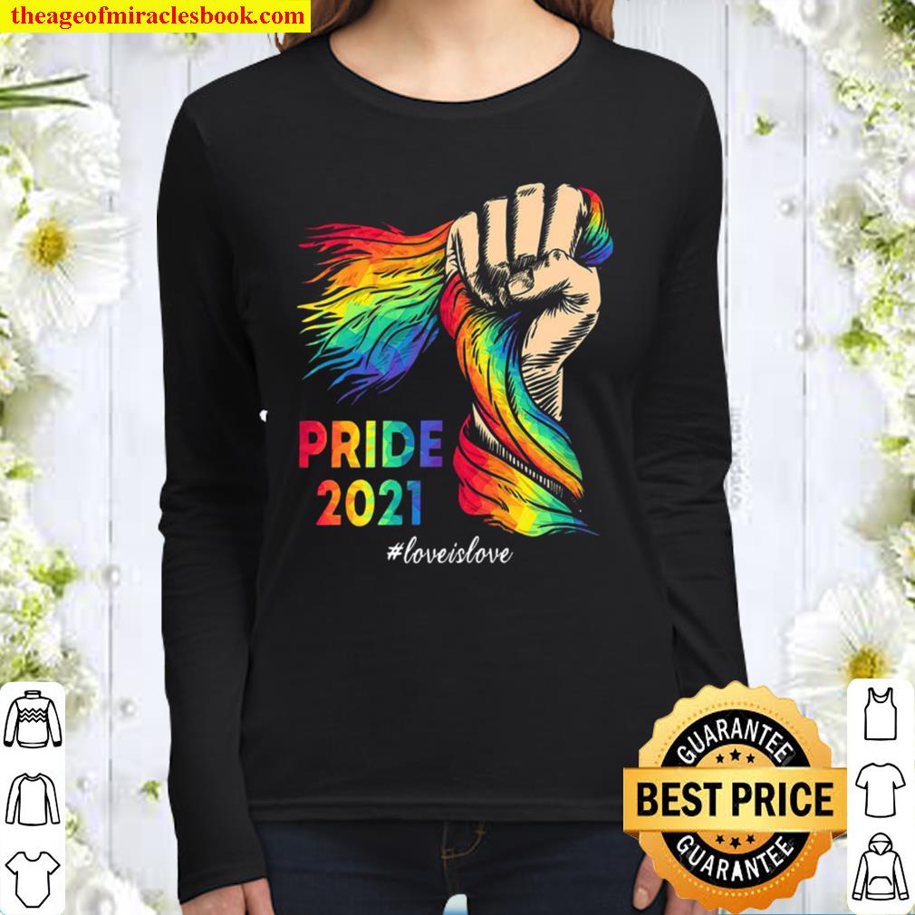 Pride 2021 love is love Women Long Sleeved