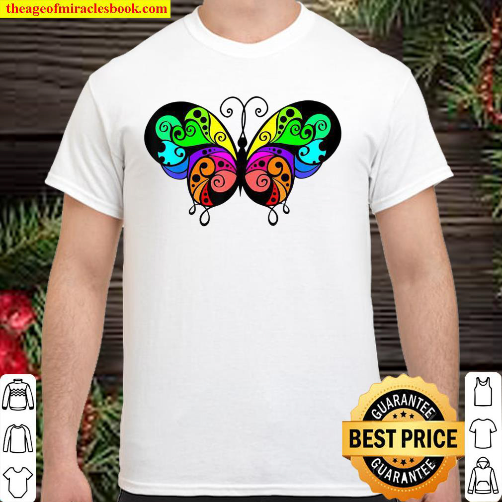 Rainbow Butterfly Pride Month Shirt