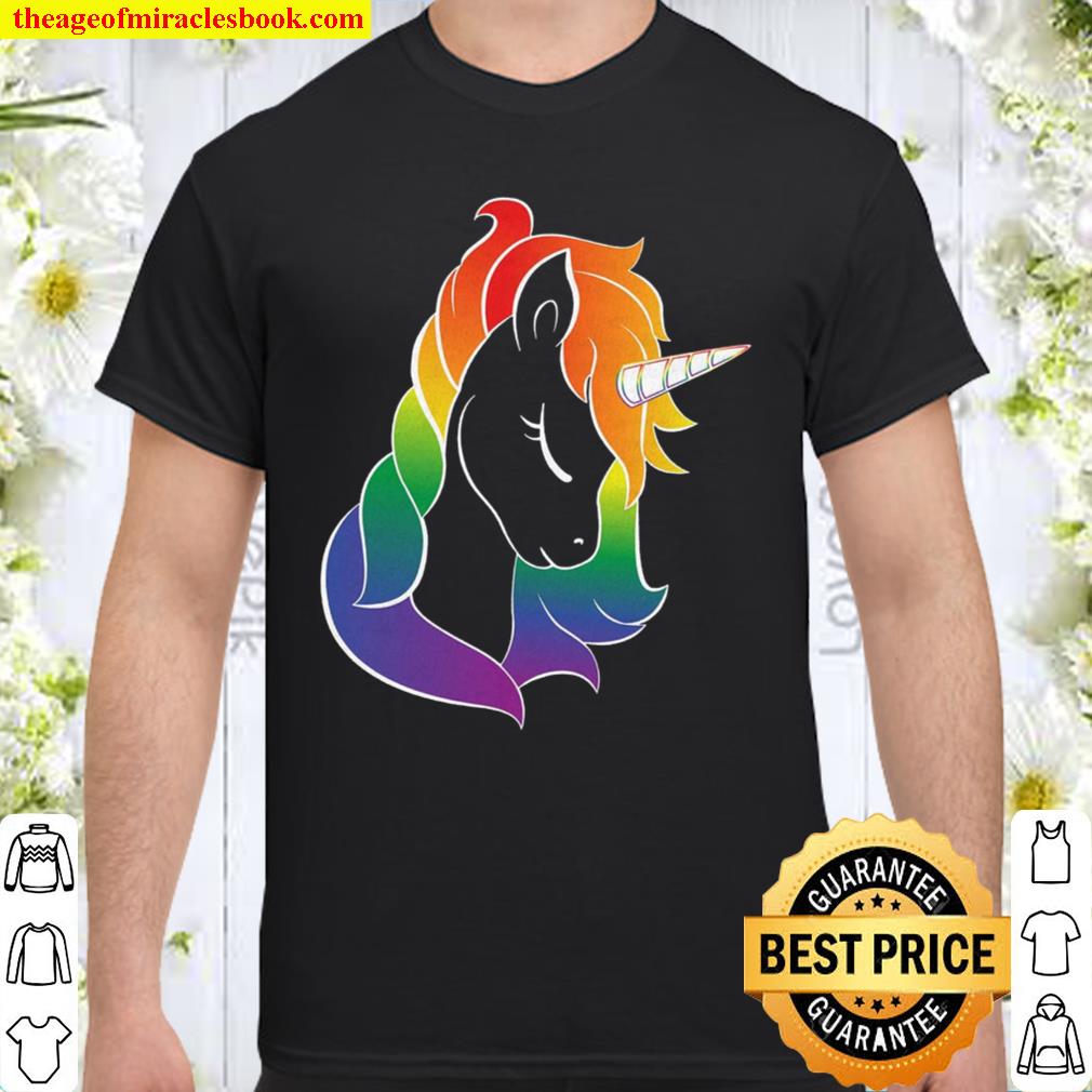 Rainbow Unicorn Awareness Unicorn Gift, Pride LGBT Shirt