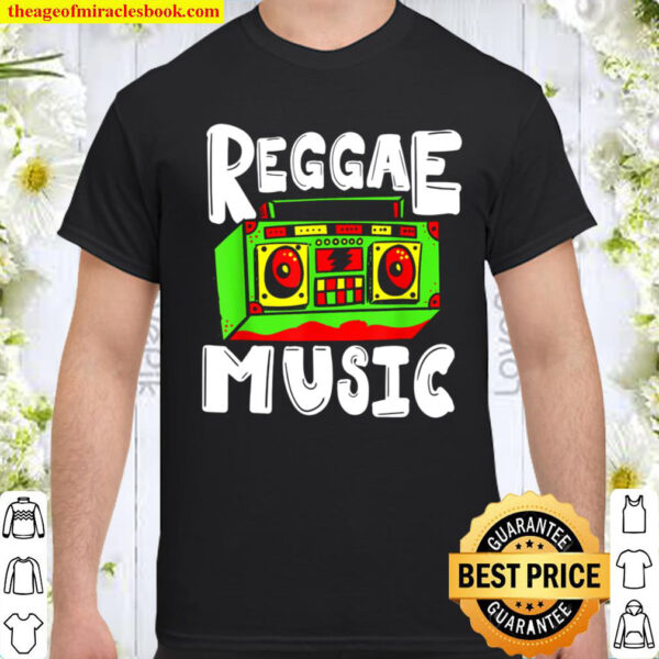 Reggae Music Boombox Rastafari Jamaican Shirt
