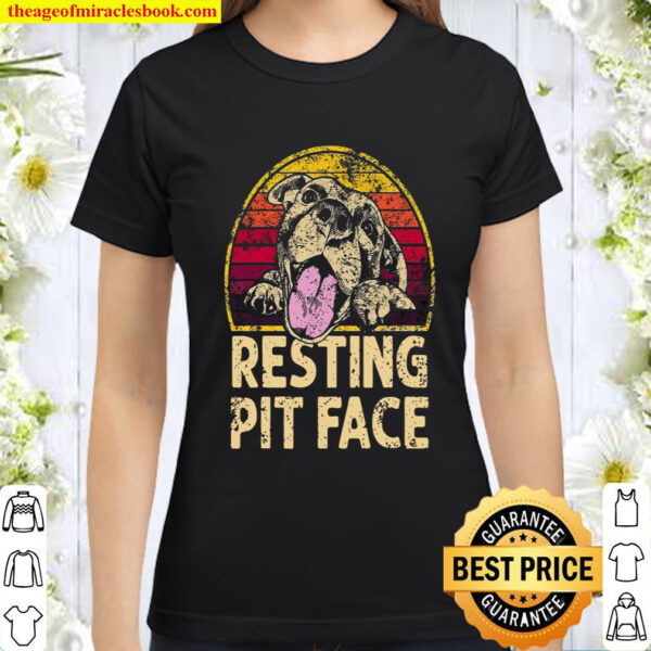 Resting Pit Face Classic Women T Shirt 1