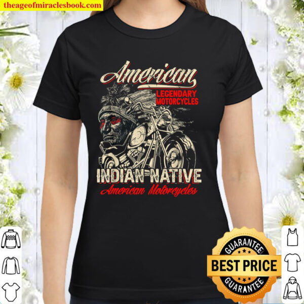 Retro Vintage American Motorcycle Indian for Old Biker Men Classic Women T-Shirt