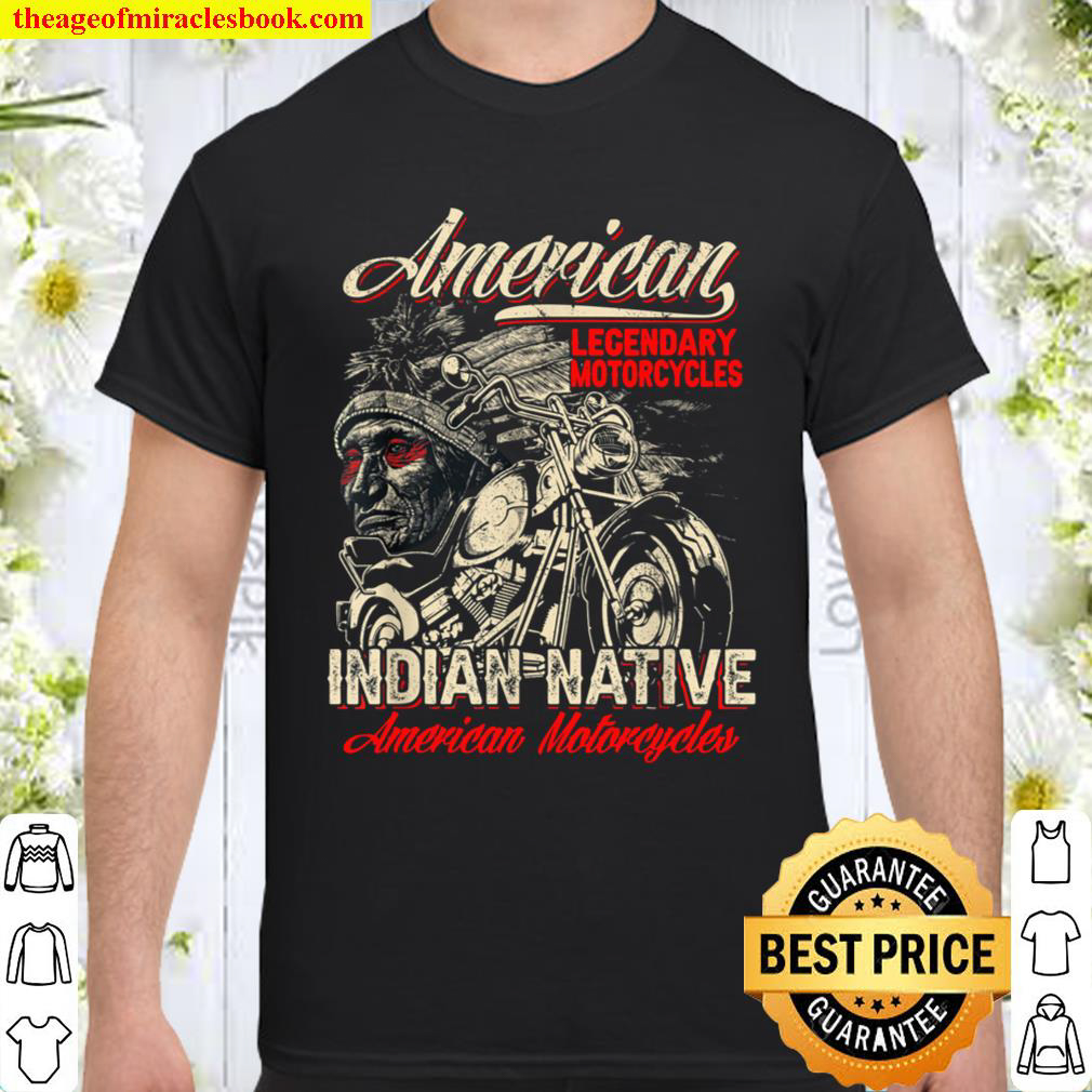 Retro Vintage American Motorcycle Indian for Old Biker Men T-Shirt