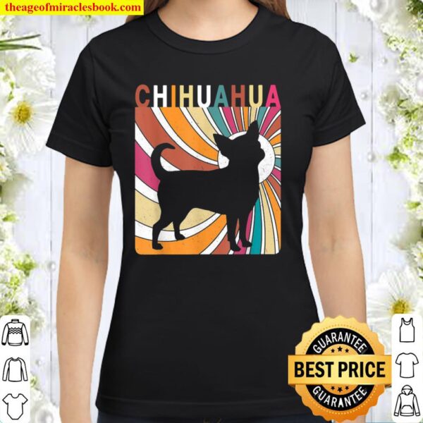 Retro Vintage Chihuahua Classic Women T-Shirt