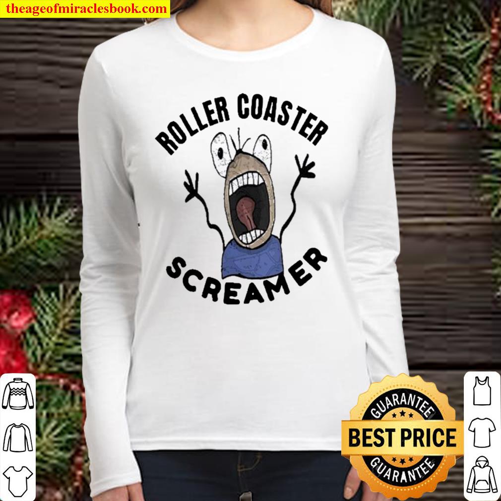Roller Coaster Screamer Loves The Thrill Of The Ride Women Long Sleeved