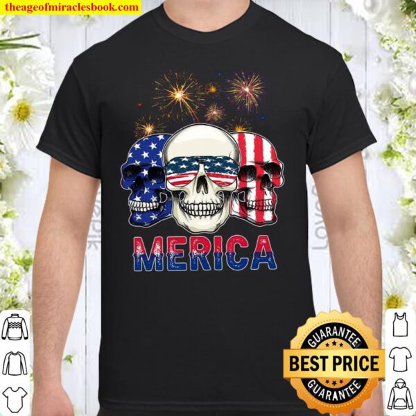 SKULL - 3 4TH OF JULY AMERICAN Shirt