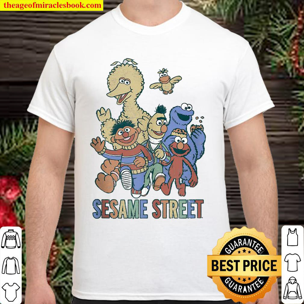 Sesame Street Colorful Group Shirt