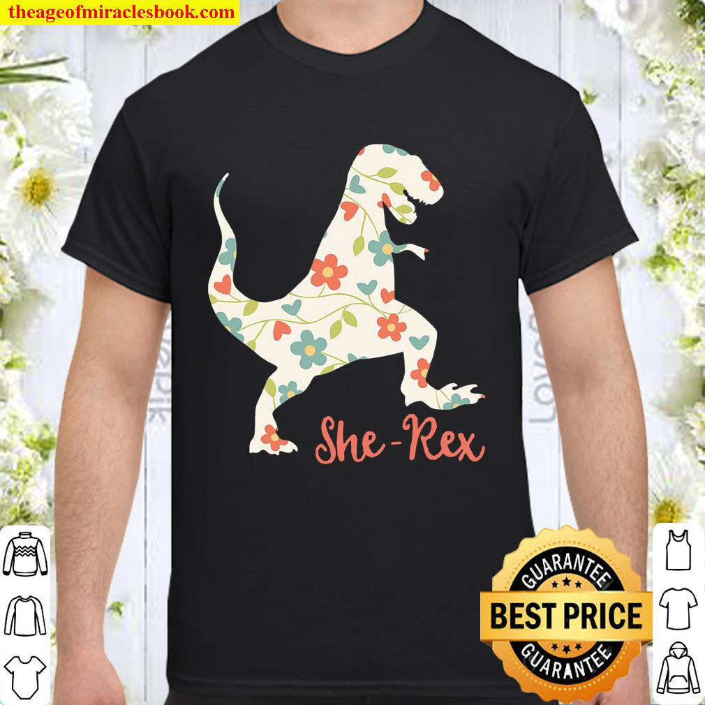 Buy Now – She Rex Cute Funny T Rex Dinosaur Pun Shirt
