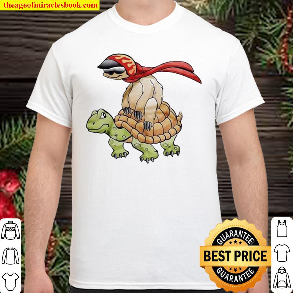 Sloth With Turtle shirt