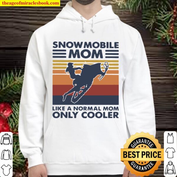 Snowmobile Mom Like A Normal Mom Only Cooler Vintage Hoodie
