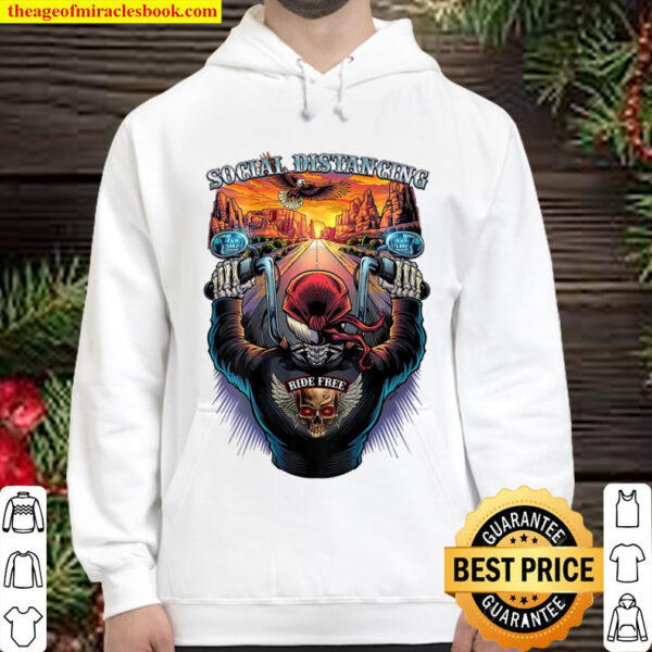 Social Distance Shirt Going Outside Outfit Motorcycle Trip Clothin Hoodie