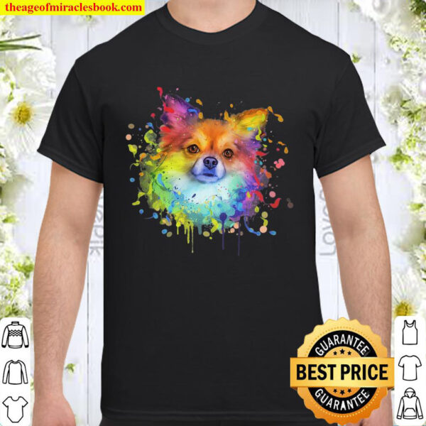 Splash Art Chihuahua Cute Men Women Kids Gift Dog Lover Shirt
