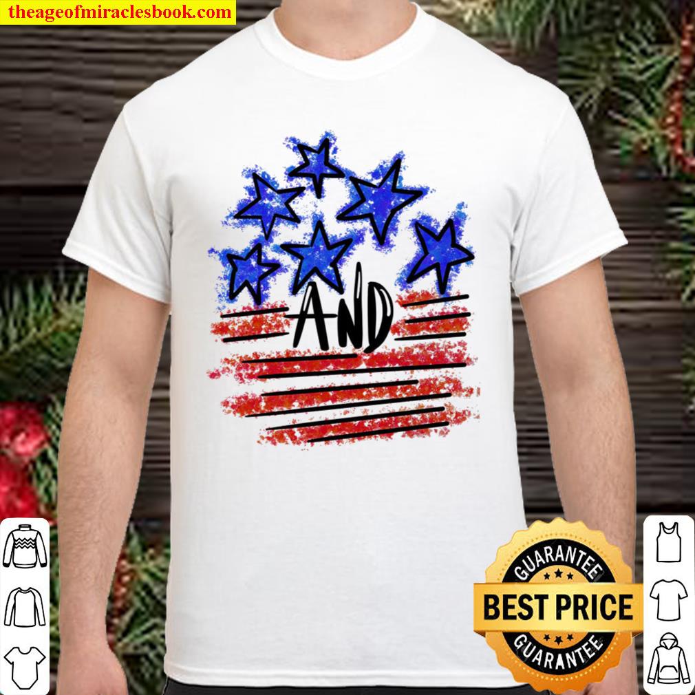 Stars and Stripes Splatter Paint Shirt, America Shirt, 4th Of July Shirt