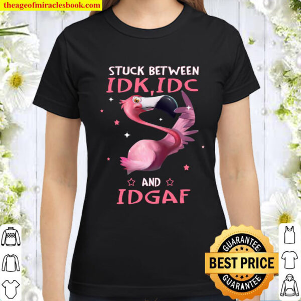 Stuck Between Idk Idc And Idgaf Classic Women T-Shirt