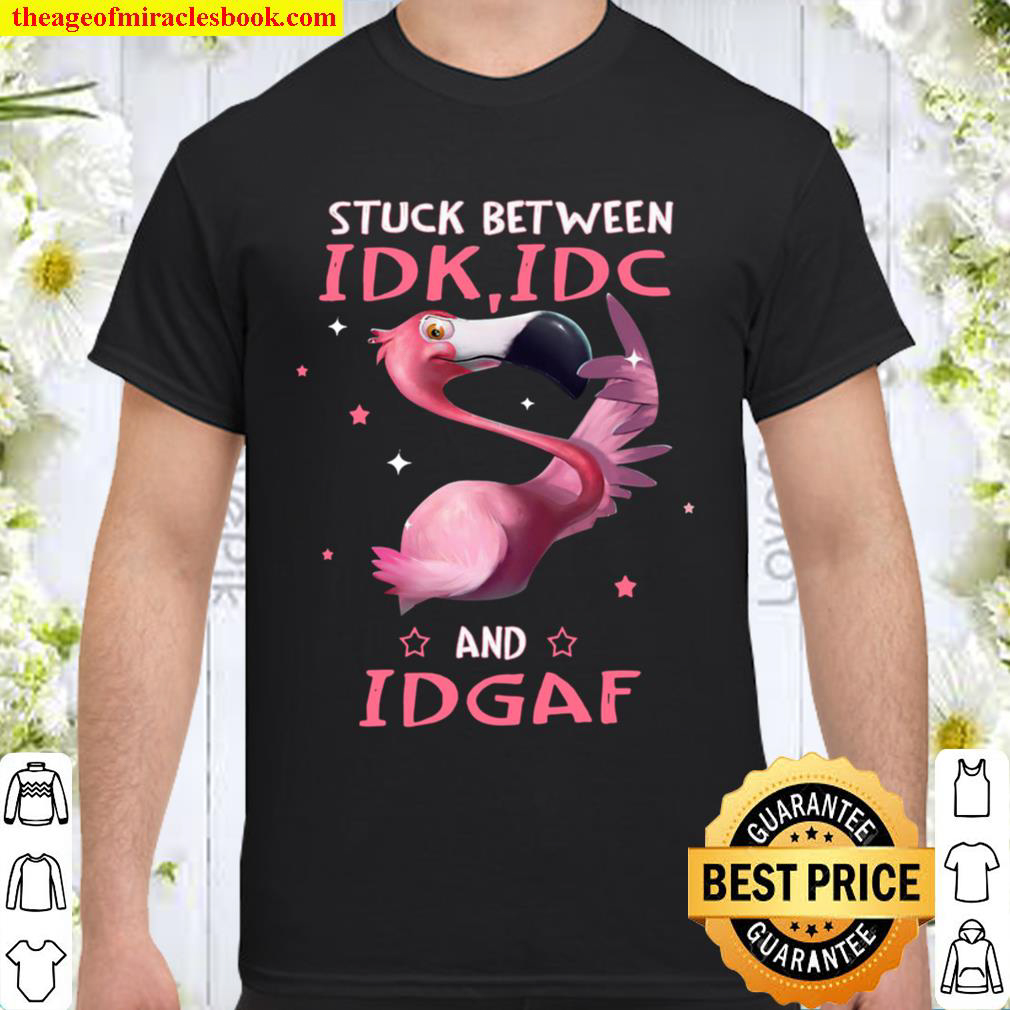 Stuck Between Idk Idc And Idgaf Shirt