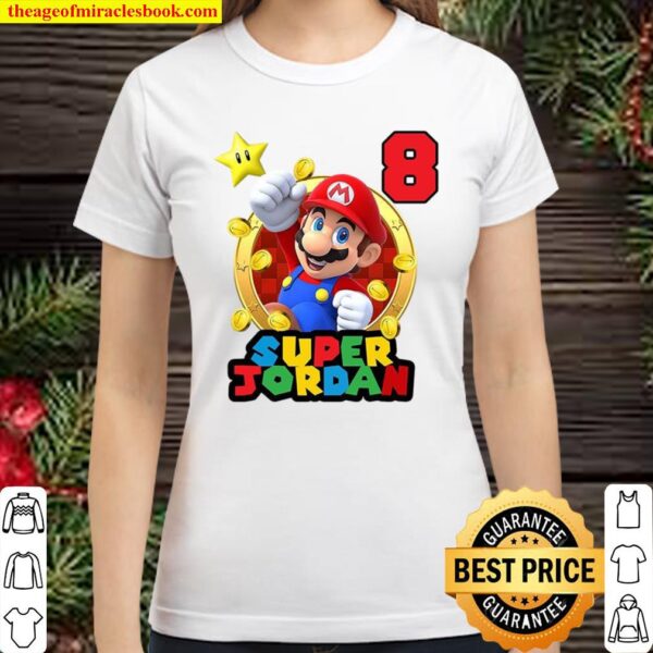 Super Mario Custom Birthday Party Classic Women T-Shirt