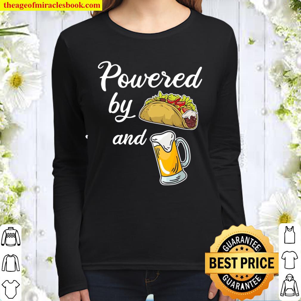 Taco Beer Shirt Funny Taco _ Beer Lover Joke Taco Gift Women Long Sleeved