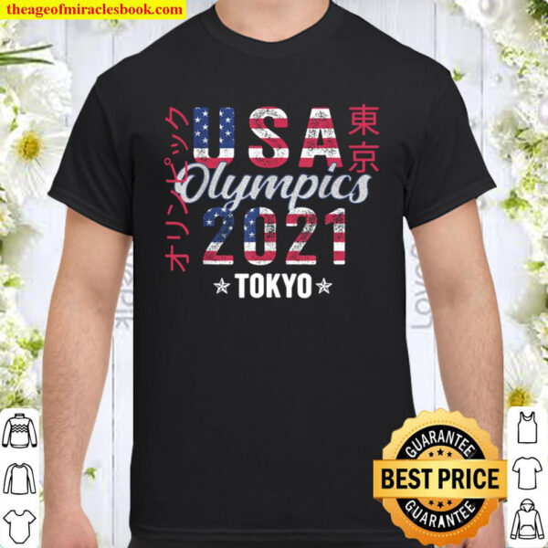 Team USA Shirt for American Flag Tokyo Olympics 2021 Shirt