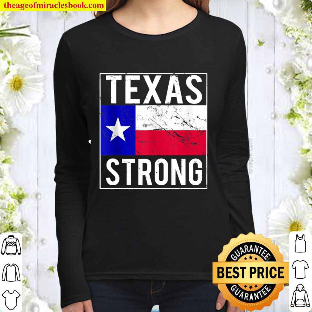 Texas Strong Flag Women Long Sleeved