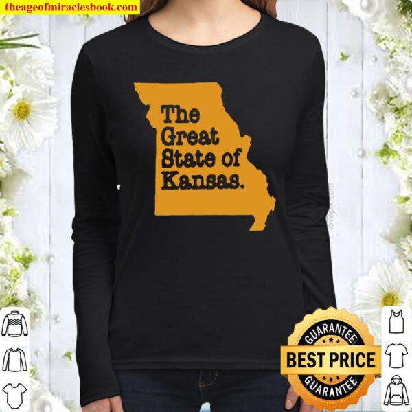 The Great State of Kansas Women Long Sleeved