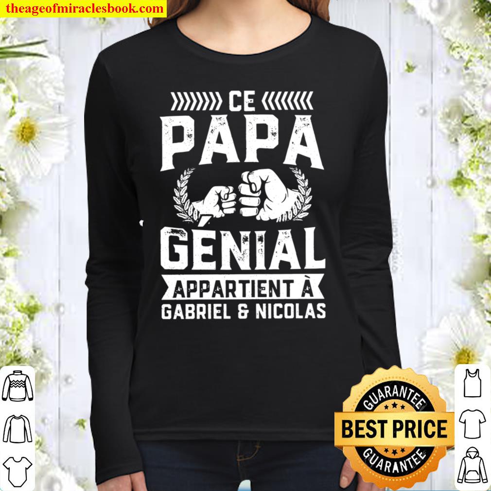 This Awesome Papa Belongs To Personnalisable Women Long Sleeved