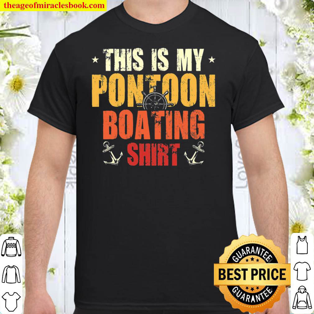 [Best Sellers] – This Is Pontoon Boating Shirt, Funny Vintage Pontoon Boat Shirt