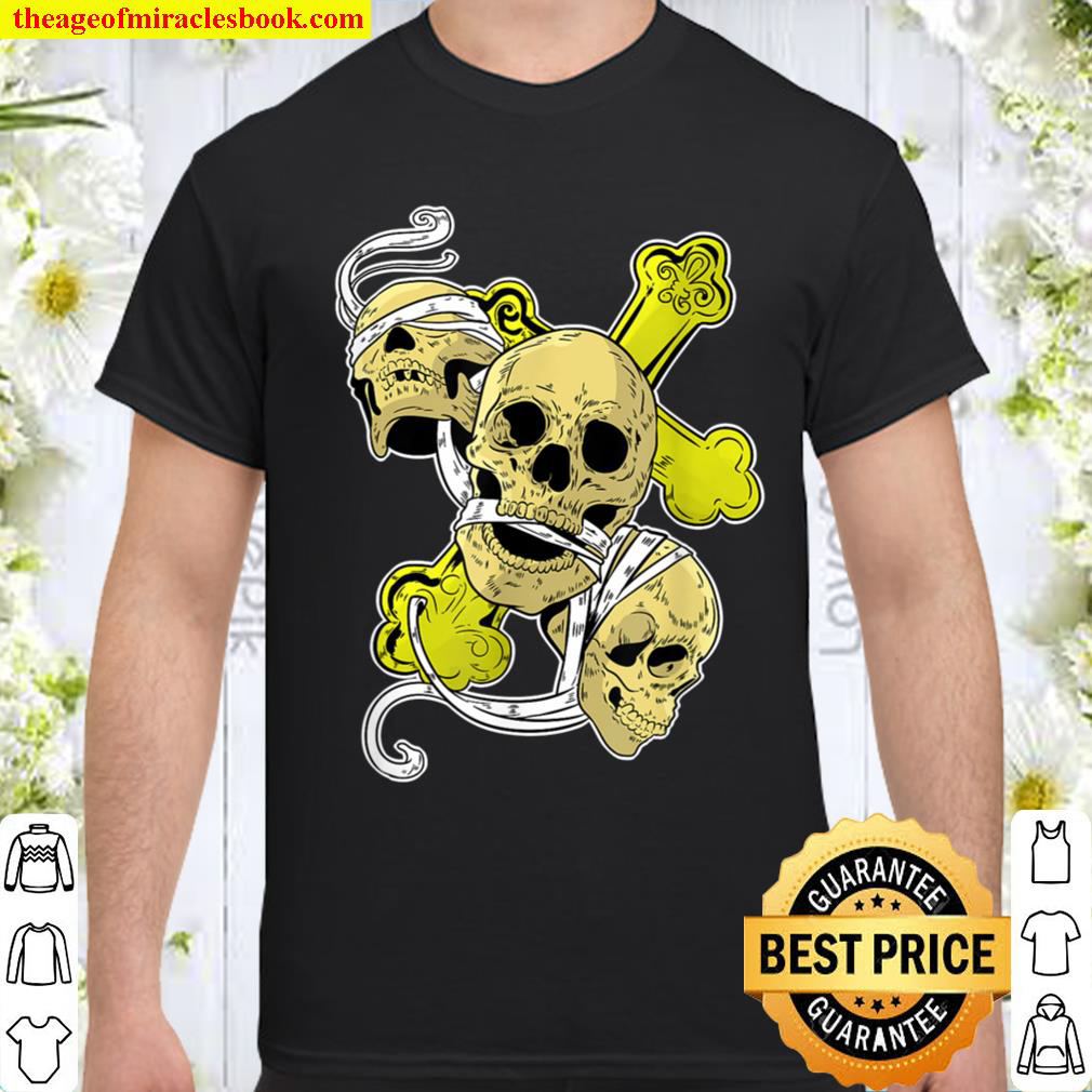 [Best Sellers] – Totenschdel Skelett Knochen Kreuz Totenkopf shirt