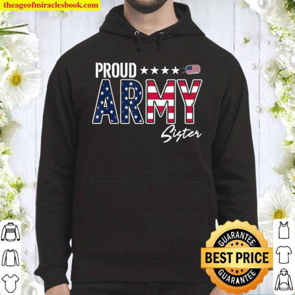 US Flag Proud Army Sister Shirt