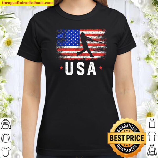 USA Flag Team Baseball Classic Women T-Shirt