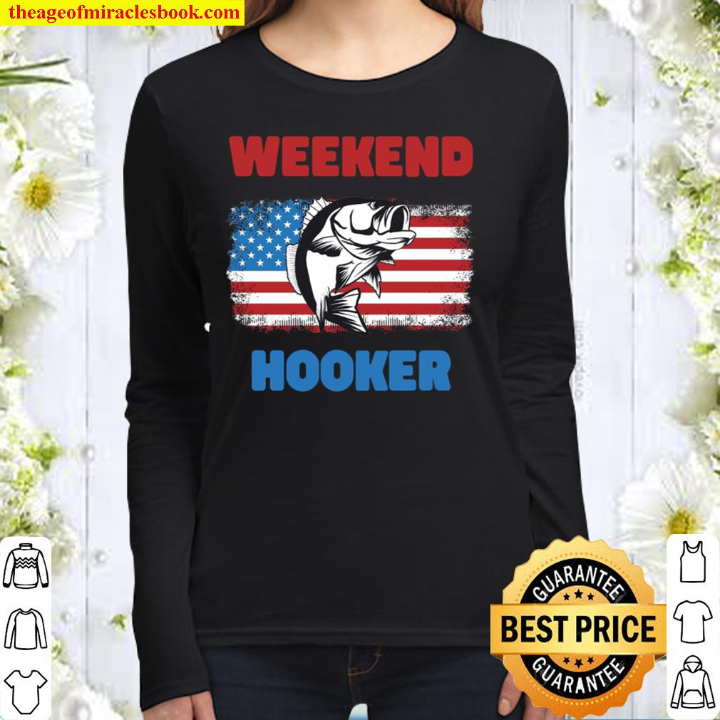 USA Flag Weekend Hooker Women Long Sleeved
