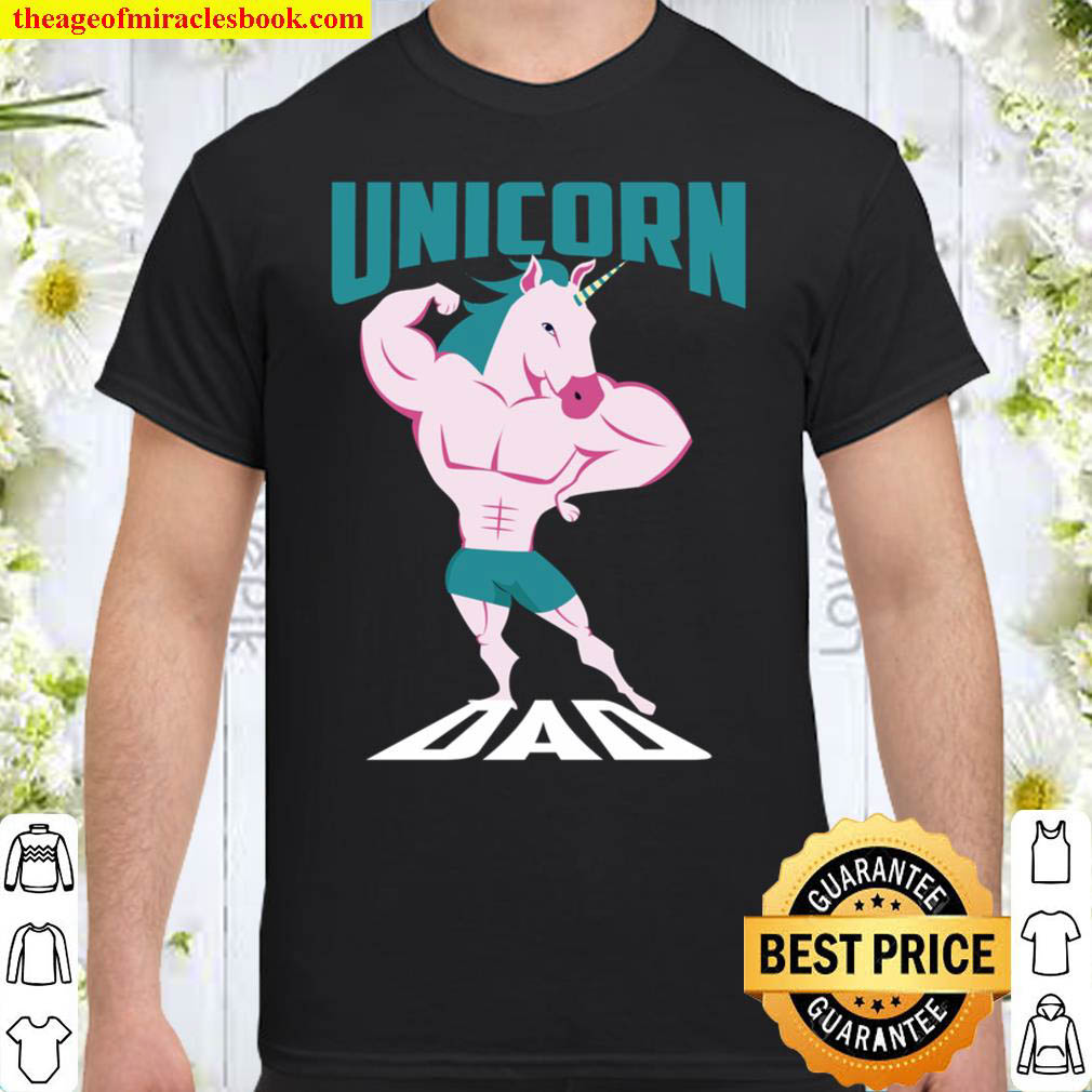 Unicorn Dad  Cute I Love To Be Unicorn Daddy Gift Shirt