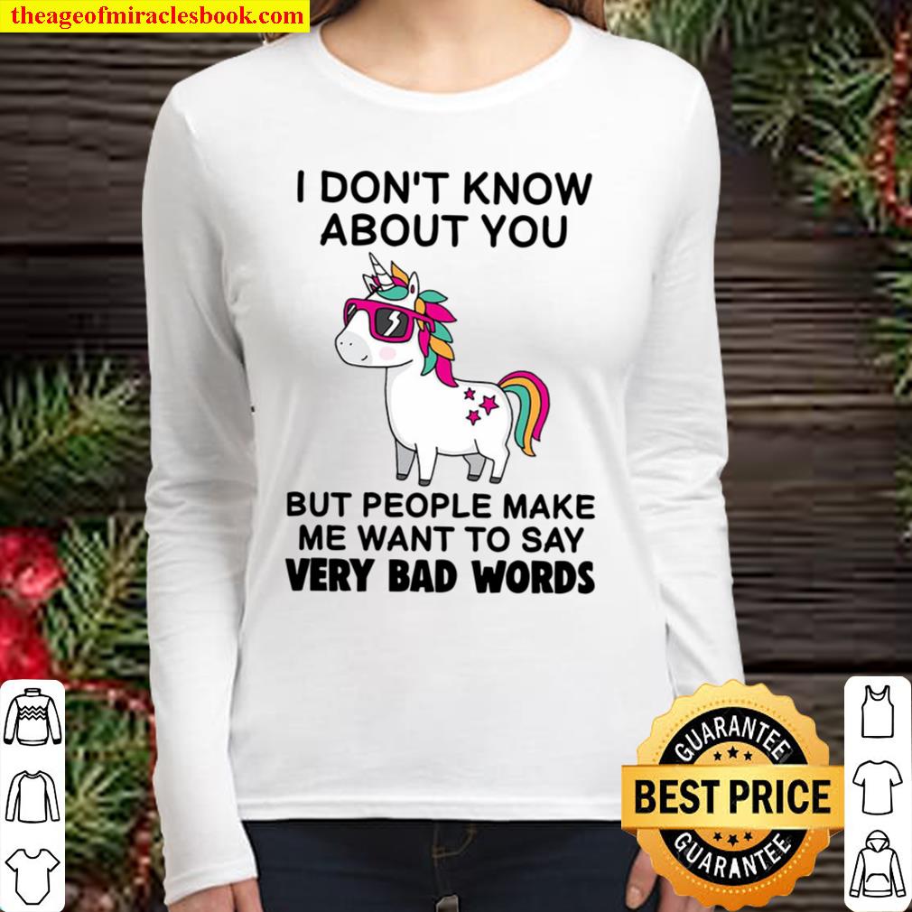 Unicorns I Don_t Know About You Women Long Sleeved