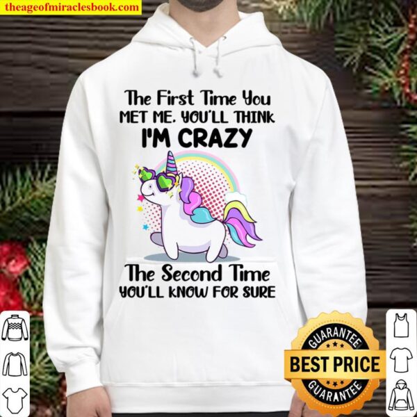 Unicorns The First Time You Met Me Hoodie